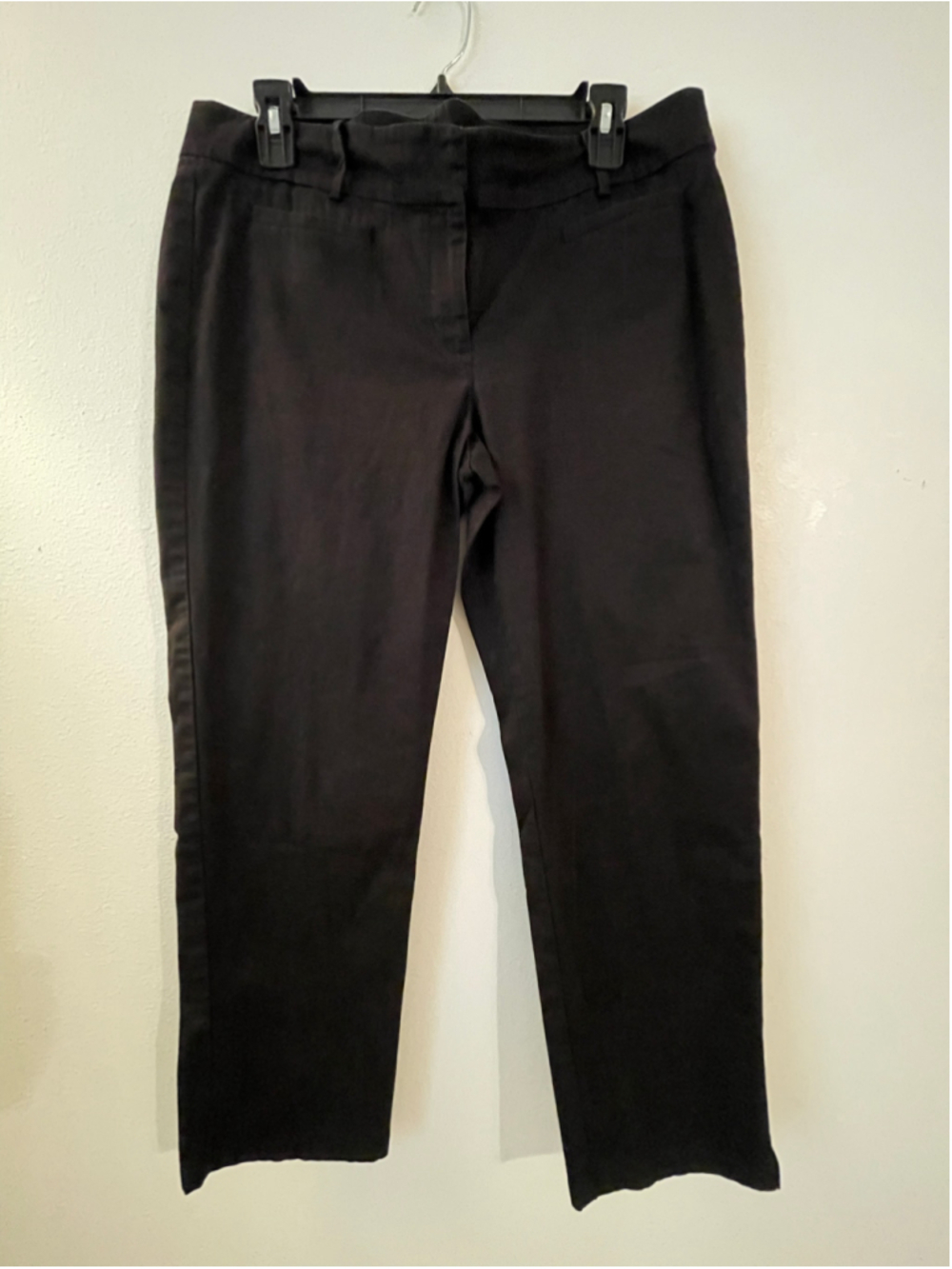 Women's Ann Taylor Black Cambridge Cropped Pants Size 12